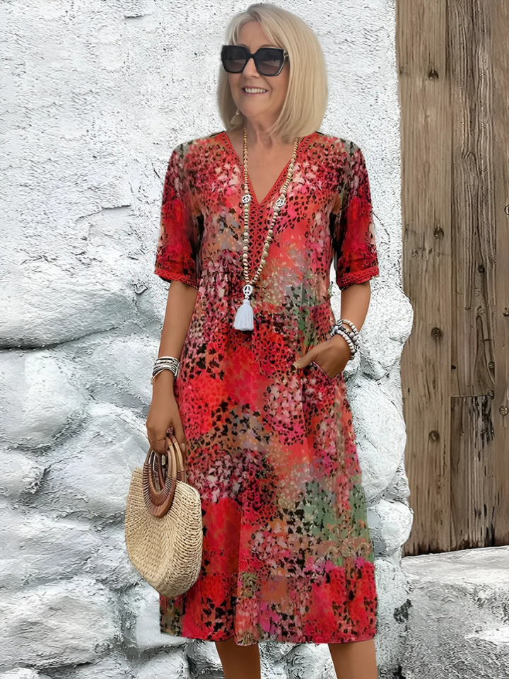 Violet | Vibrant Mid Length Dress