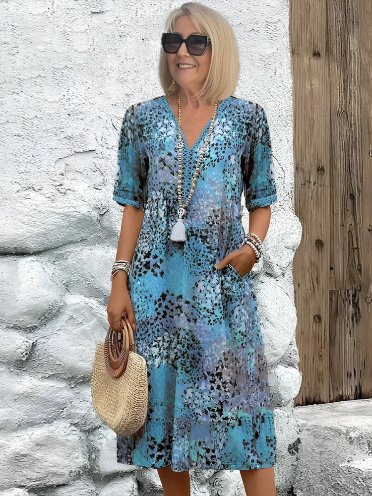 Violet | Vibrant Mid Length Dress