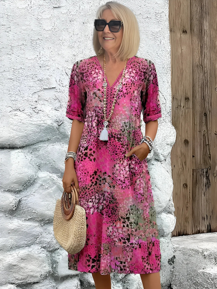 Violet | Vibrant Mid Length Dress