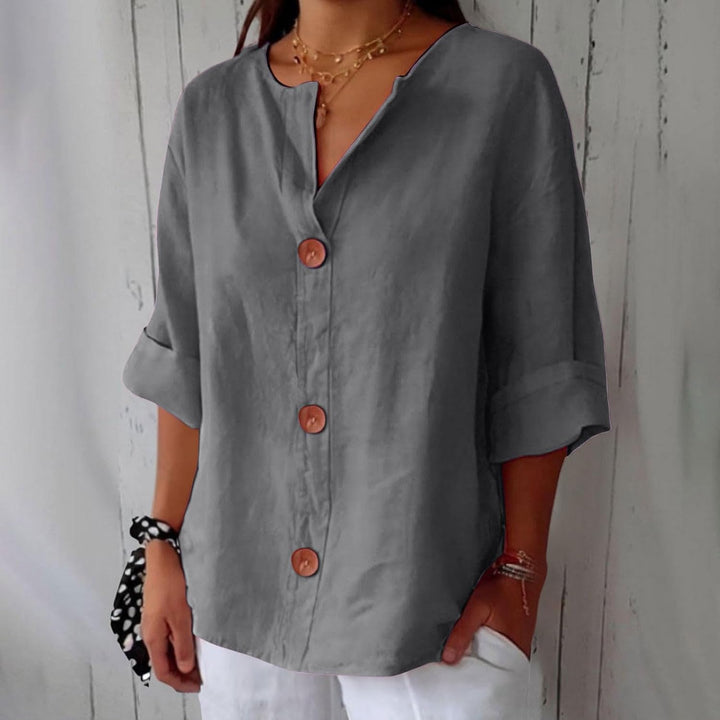 Hazel | Casual Linen Blouse