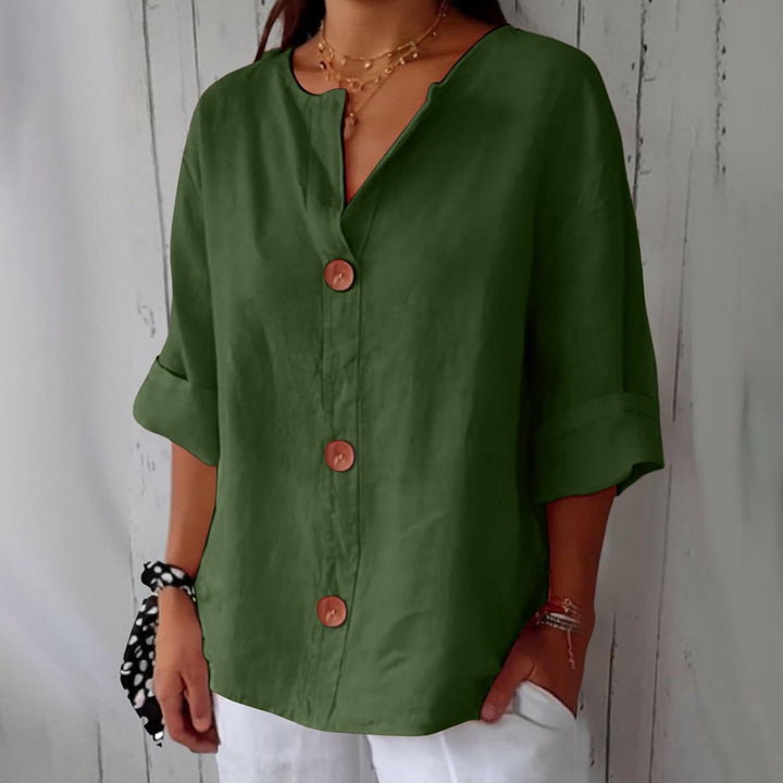 Hazel | Casual Linen Blouse