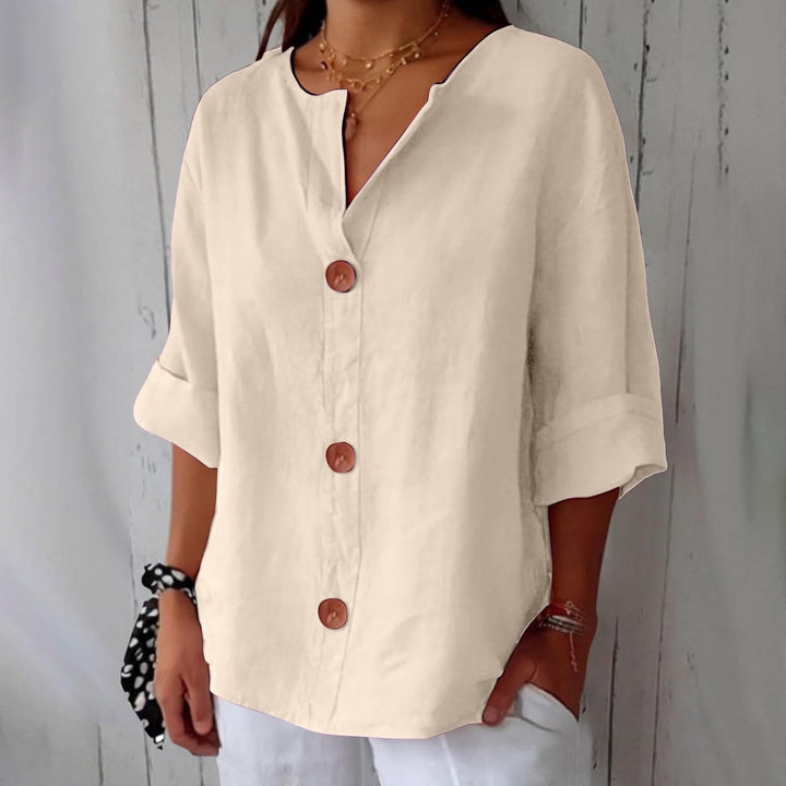 Hazel | Casual Linen Blouse