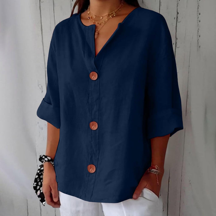 Hazel | Casual Linen Blouse