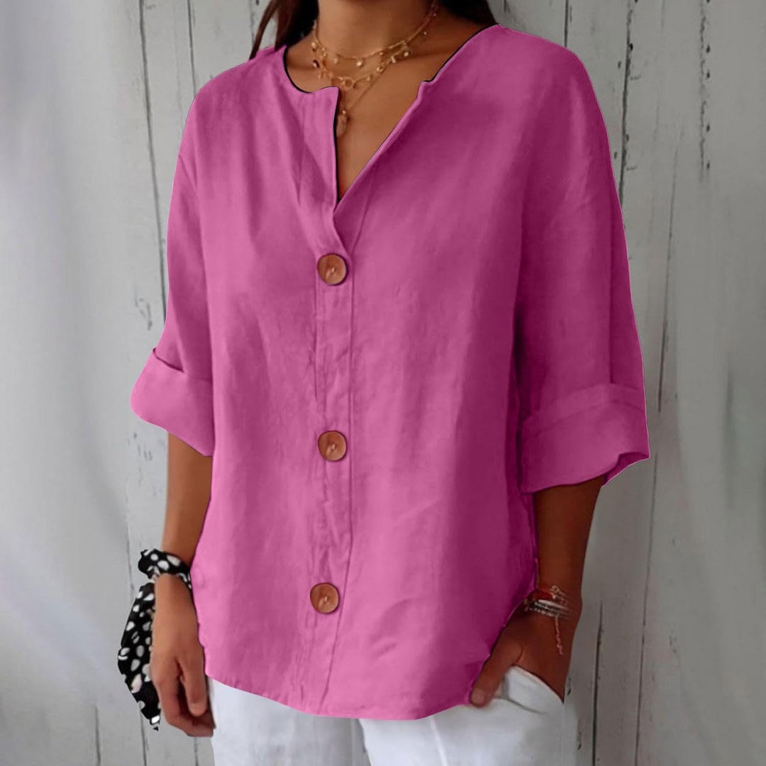 Hazel | Casual Linen Blouse