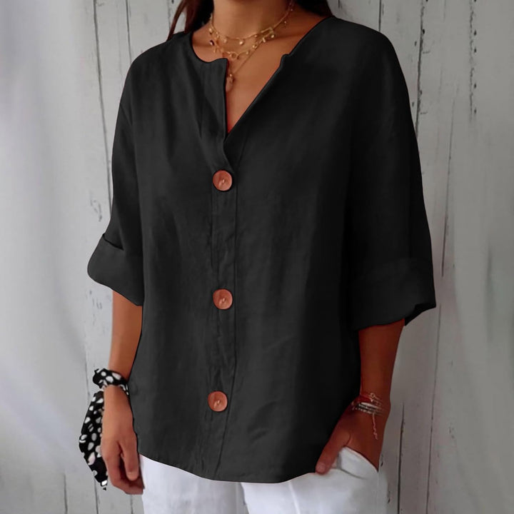 Hazel | Casual Linen Blouse
