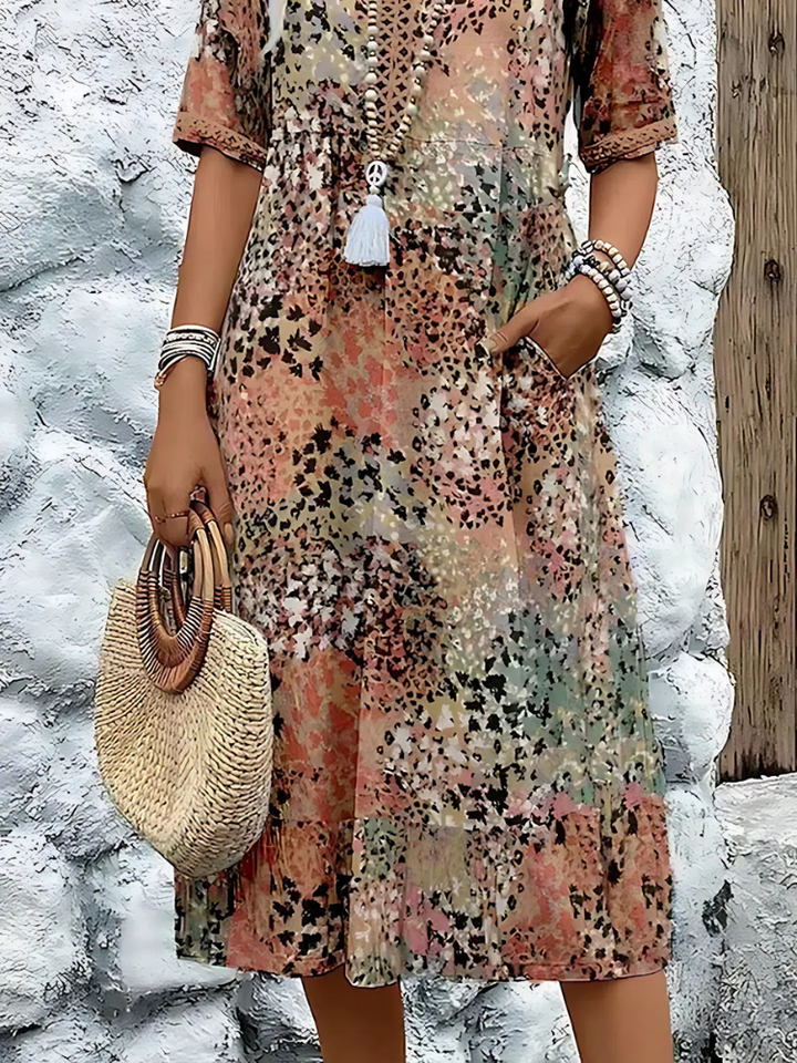 Violet | Vibrant Mid Length Dress